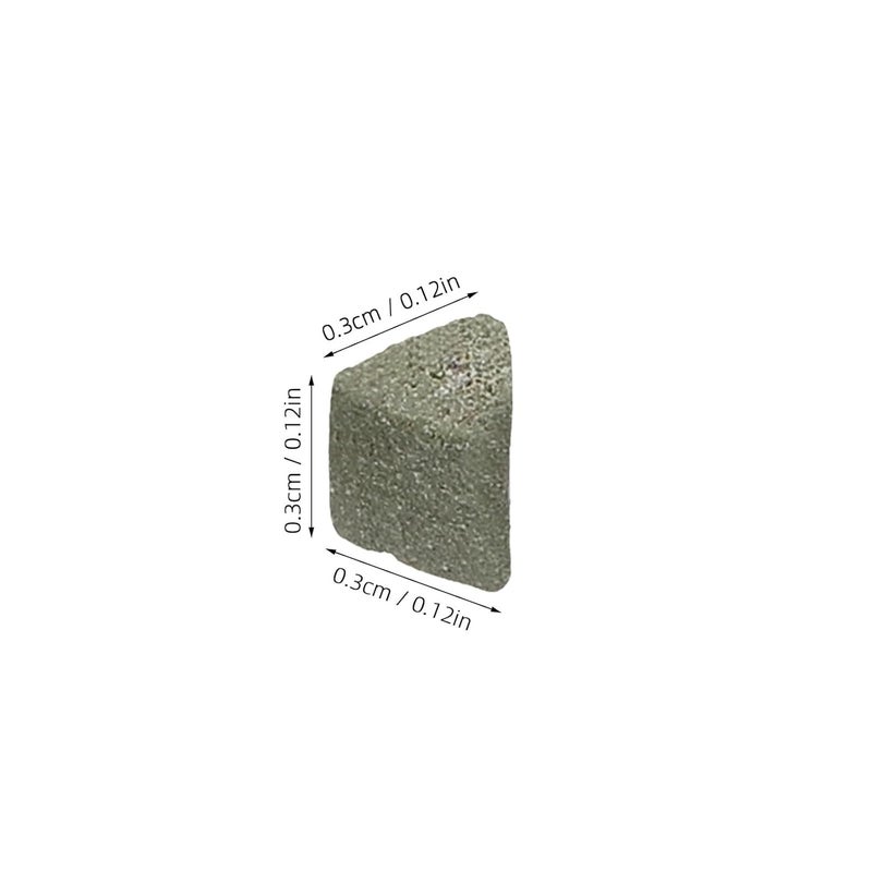 Green Triangle Abrasive Tumbling Media 450g Pack for Vibration Polishing Jewelry Rocks Jade Grinding - Image 2